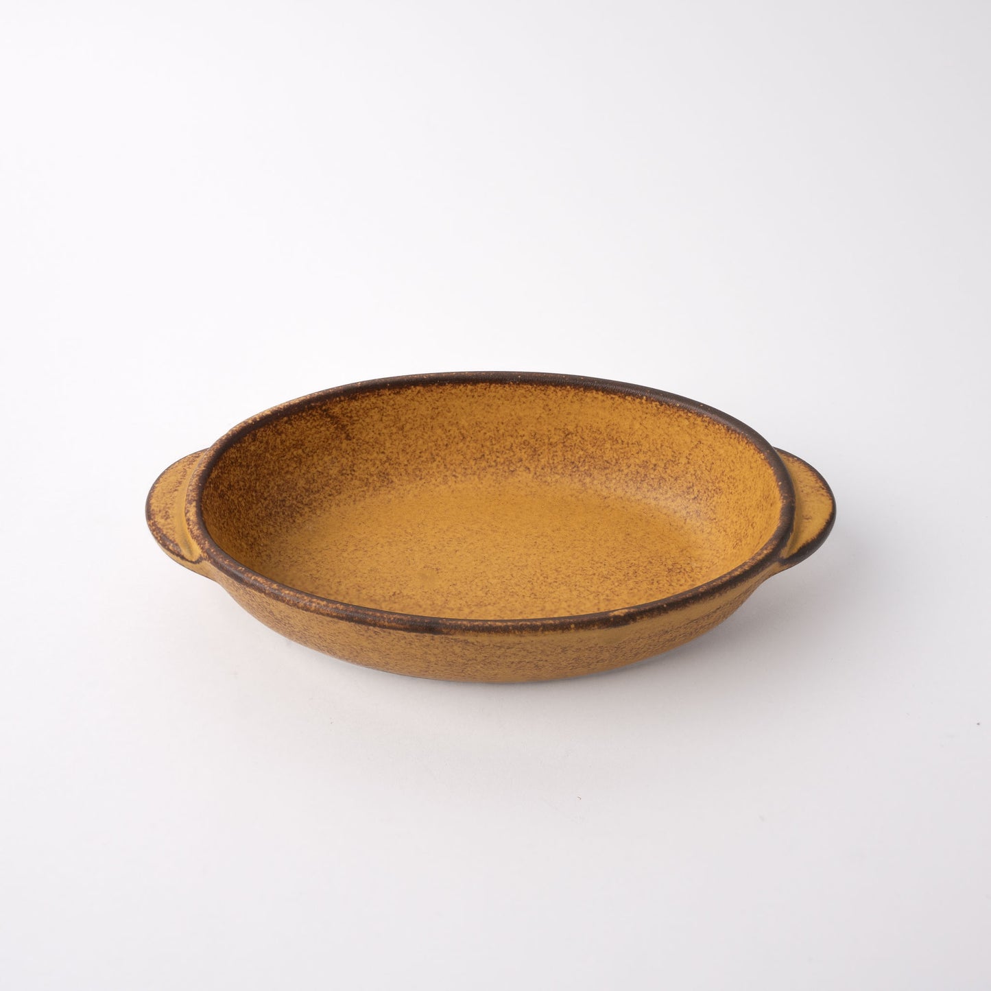 Yellow Donabe Oven Pot Oval Shape