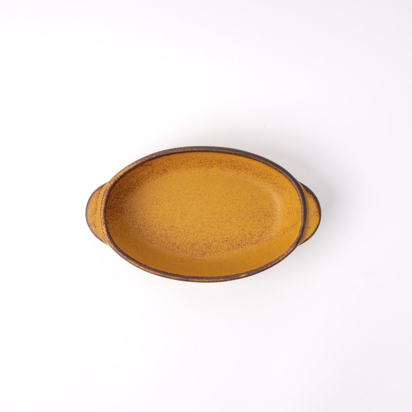 Yellow Donabe Oven Pot Oval Shape