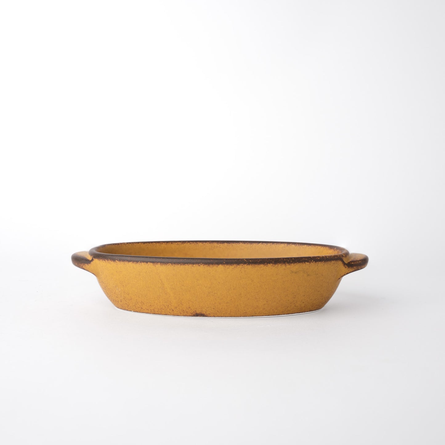 Yellow Donabe Oven Pot Oval Shape