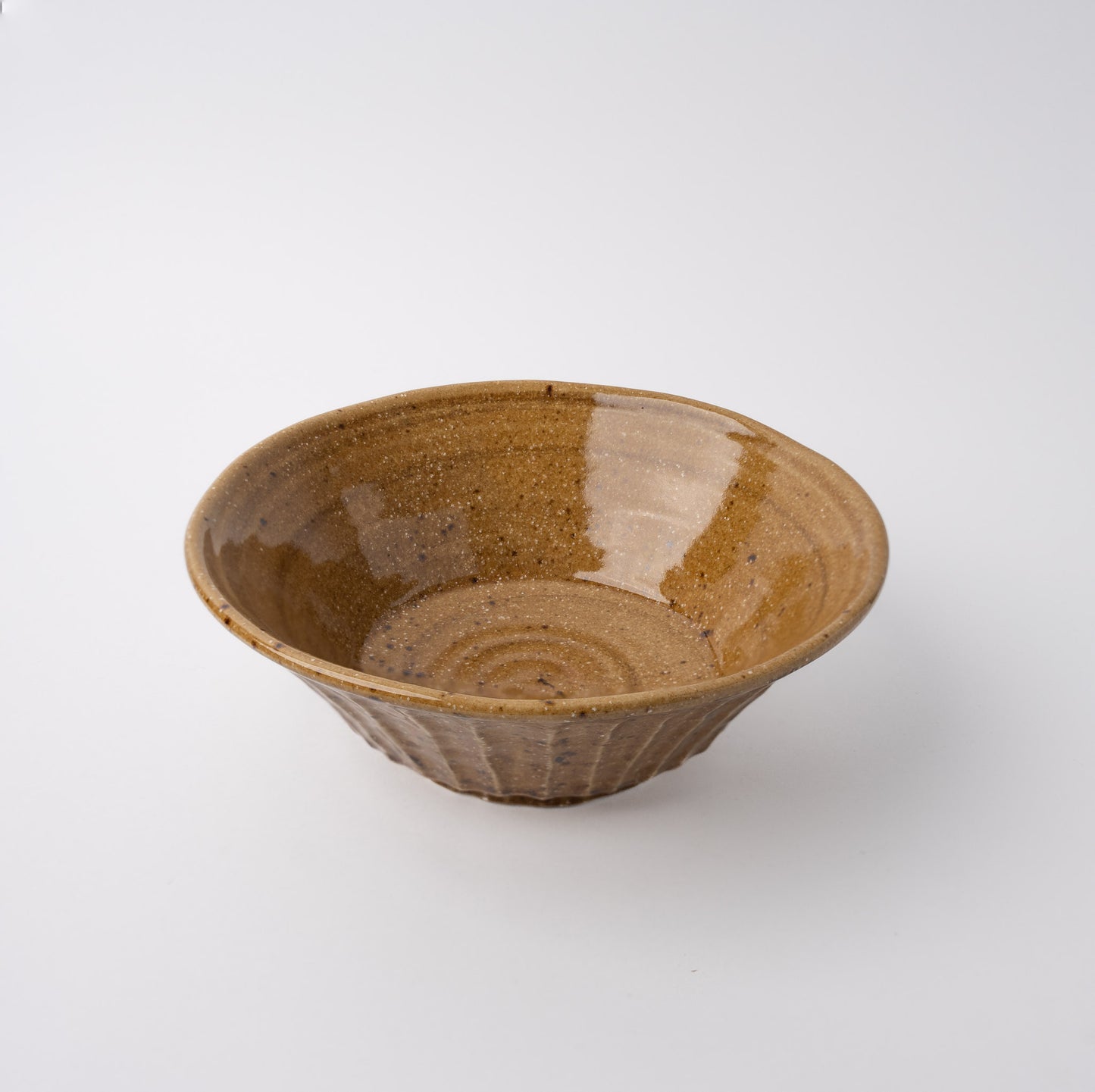 Shinogi Bowl 21cm, 100ml / Caramel Glaze