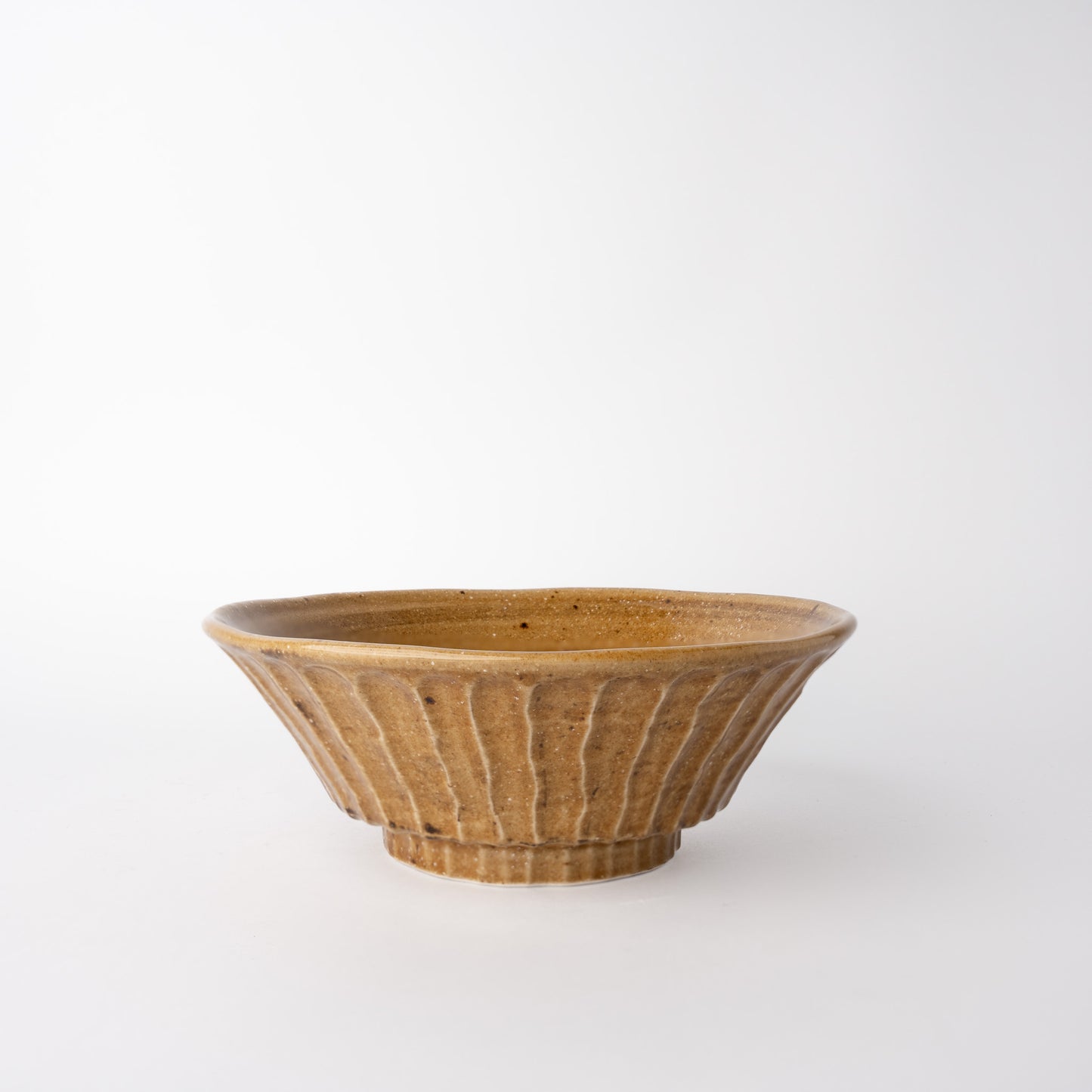 Shinogi Bowl 21cm, 100ml / Caramel Glaze