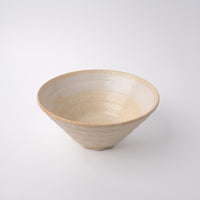 Fluted Bowl 19.5cm Oatmeal Glaze