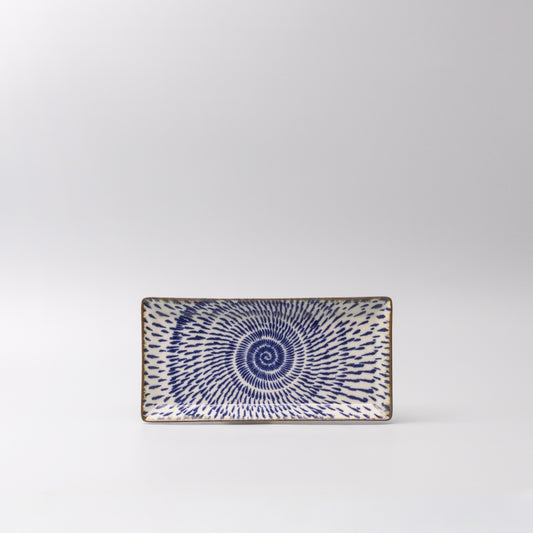 Sushi Plate 25cm Speckled Swirl Design