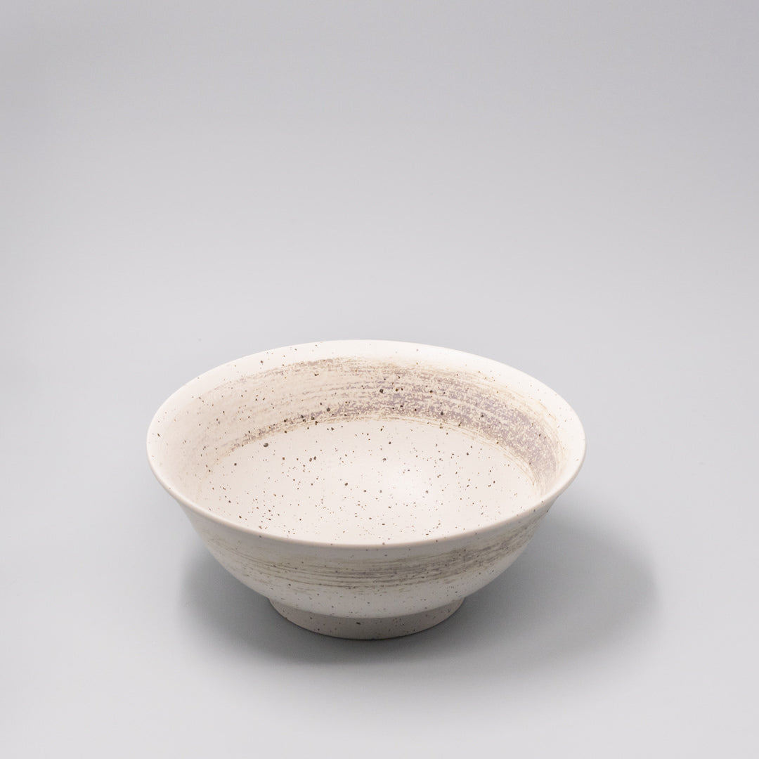 Ramen Bowl Large 21.2cm Speckled White Zen