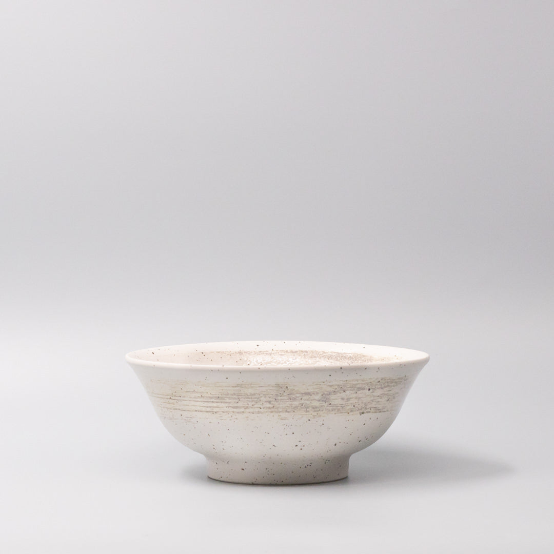 Ramen Bowl Large 21.2cm Speckled White Zen