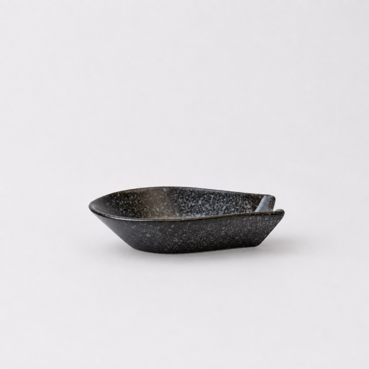 Spoon Rest Small Kanso Matte Black Glaze