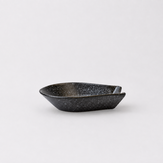 Spoon Rest Small Kanso Matte Black Glaze