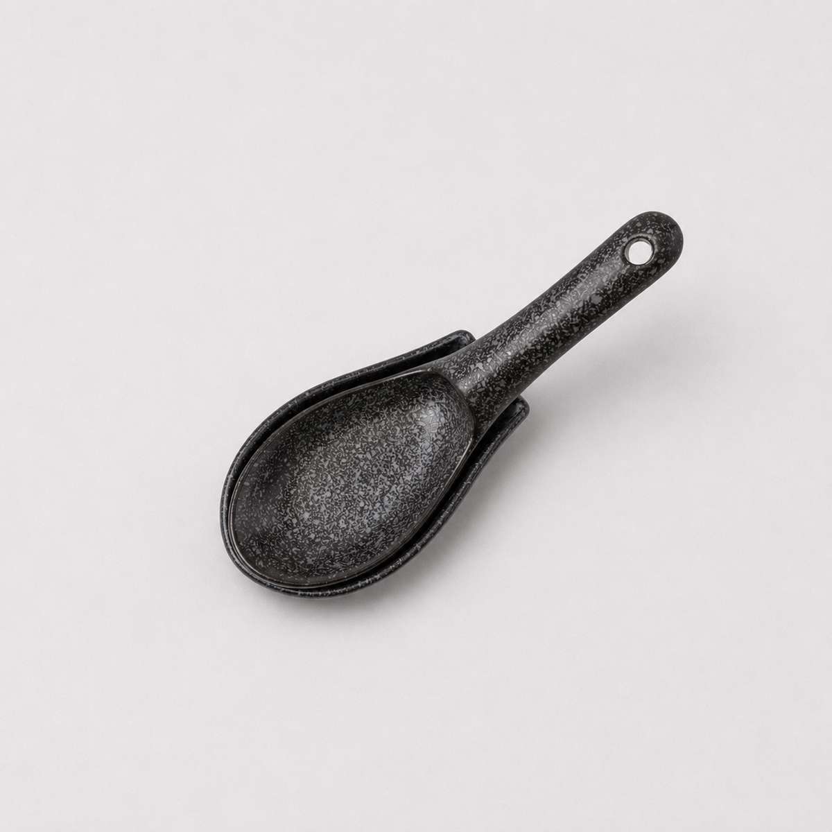 Spoon Rest Small Kanso Matte Black Glaze
