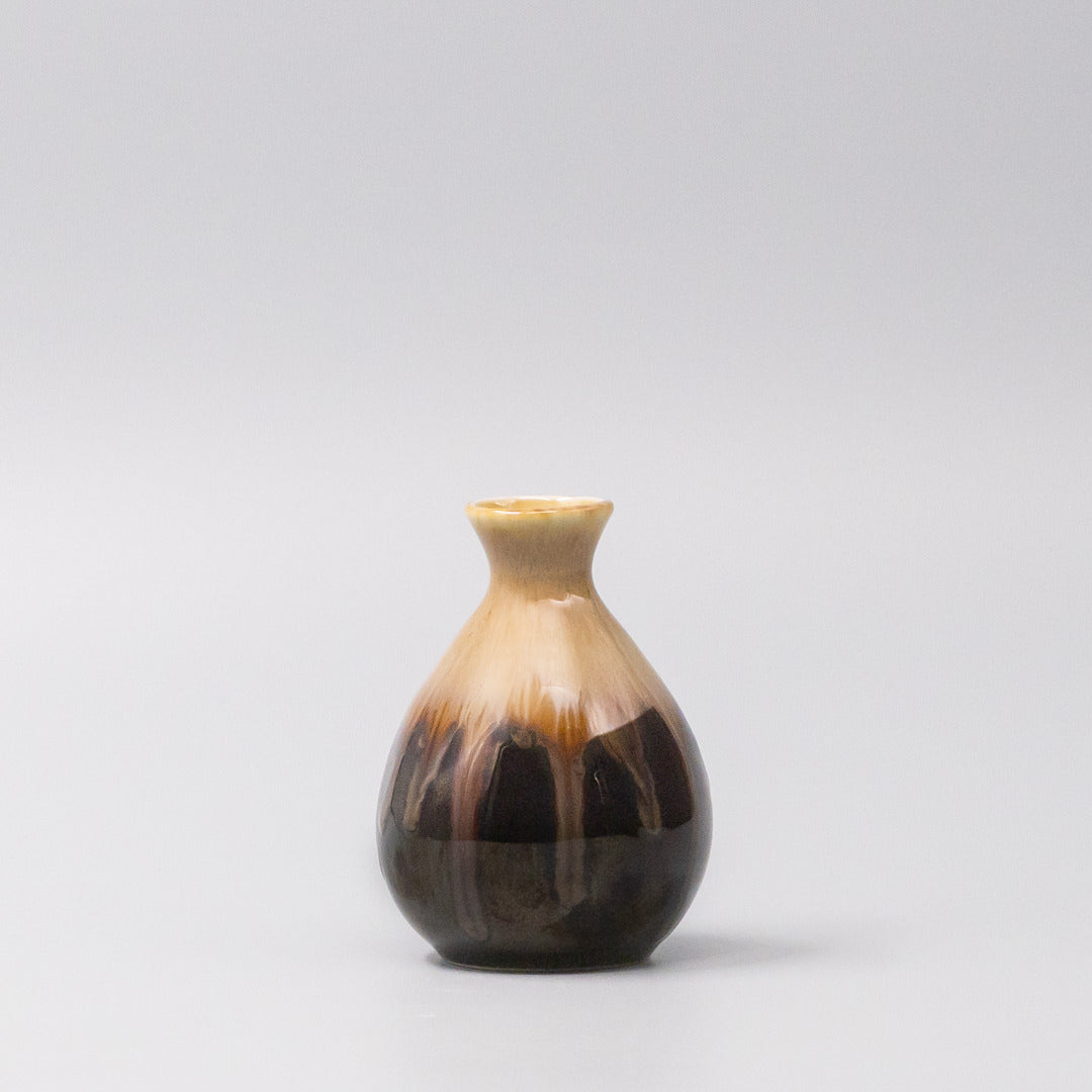 Sake Jug 180ml Black Gloss Sunflower Drip Glaze