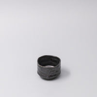 Sake Cup Jet Black Glaze