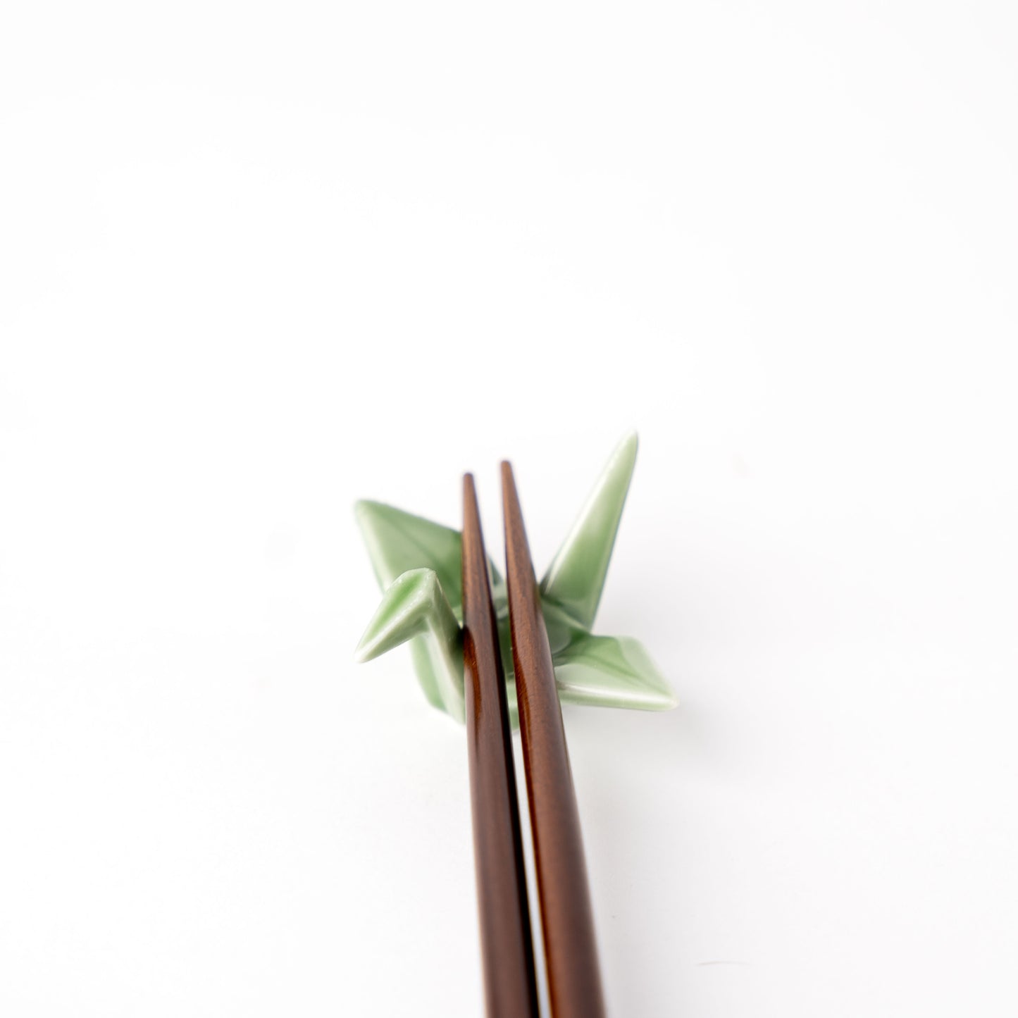 Origami Crane Chopstick Rest / Green