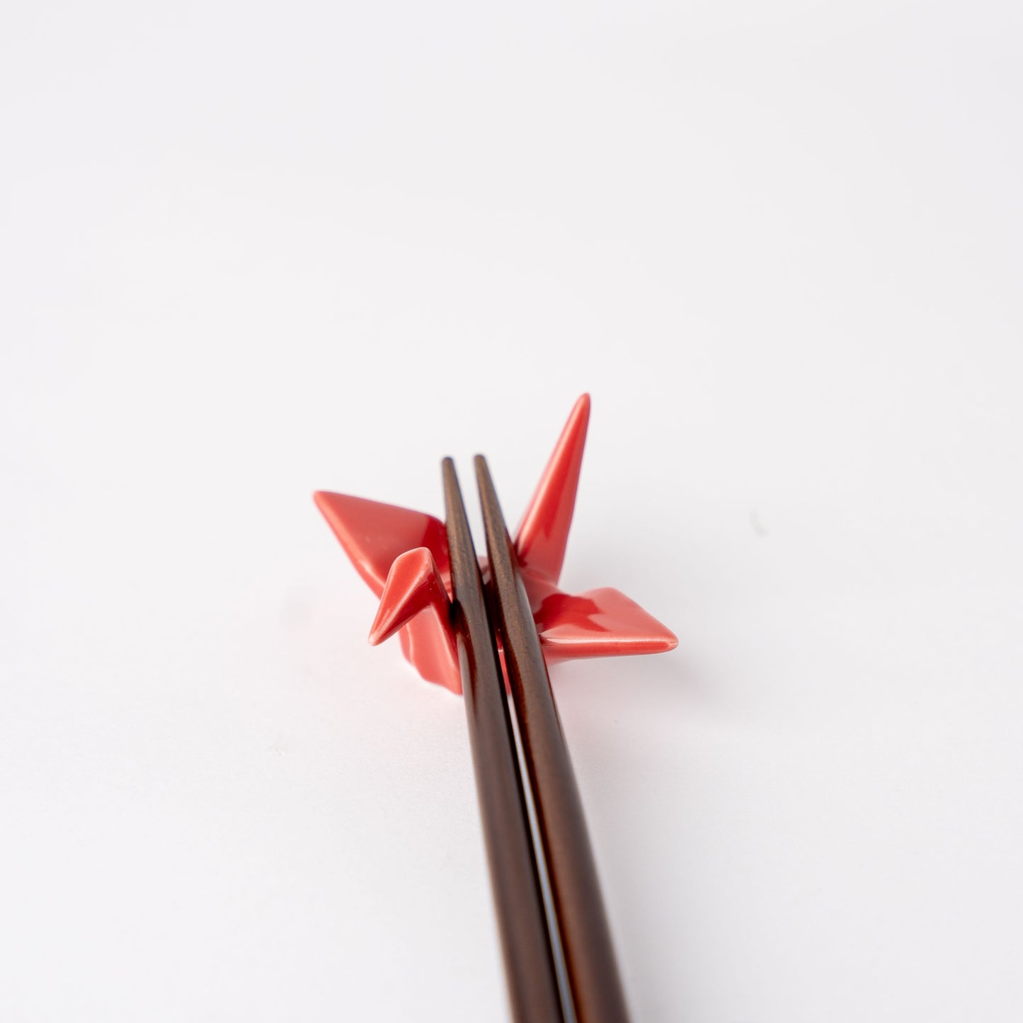 Origami Crane Chopstick Rest / Red