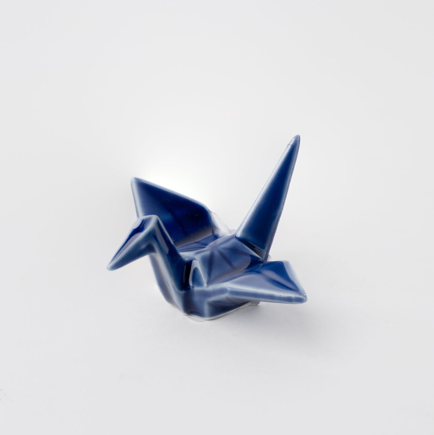 Origami Crane Chopstick Rest / Indigo Blue