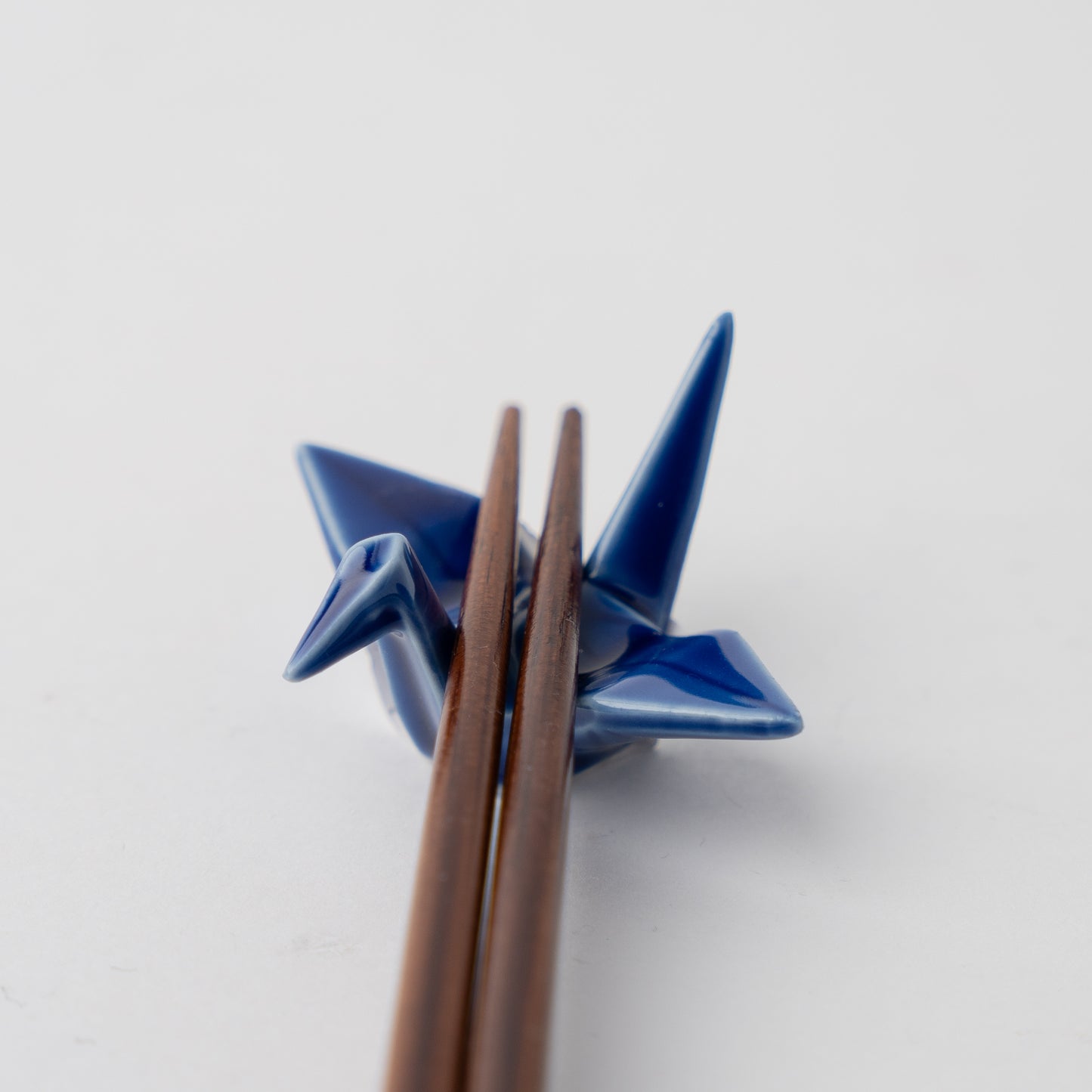 Origami Crane Chopstick Rest / Indigo Blue