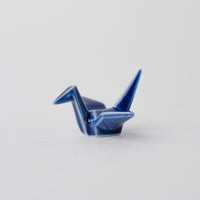 Origami Crane Chopstick Rest / Indigo Blue