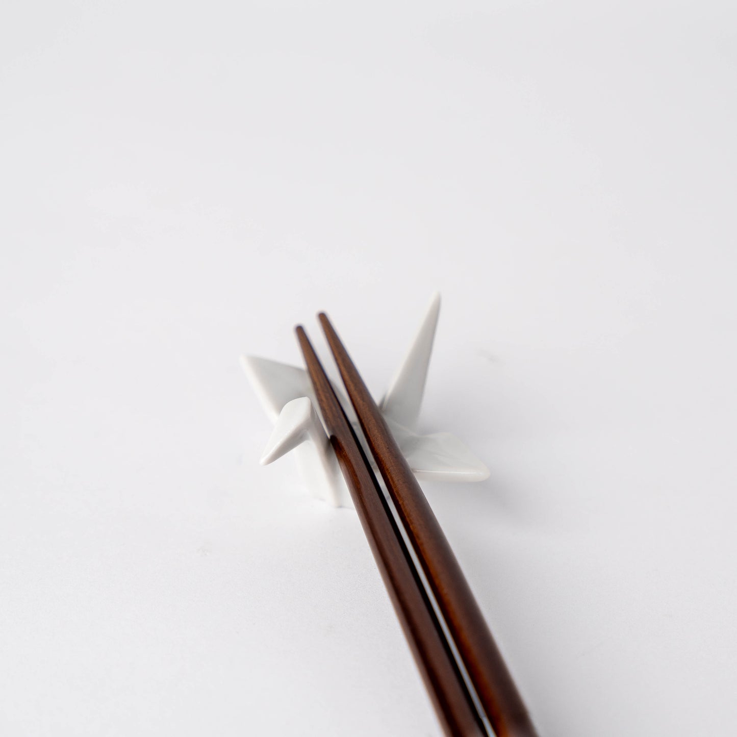 Origami Crane Chopstick Rest / White