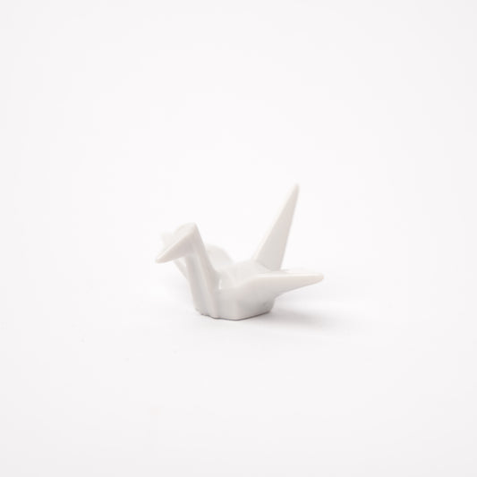 Origami Crane Chopstick Rest / White