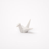 Origami Crane Chopstick Rest / White