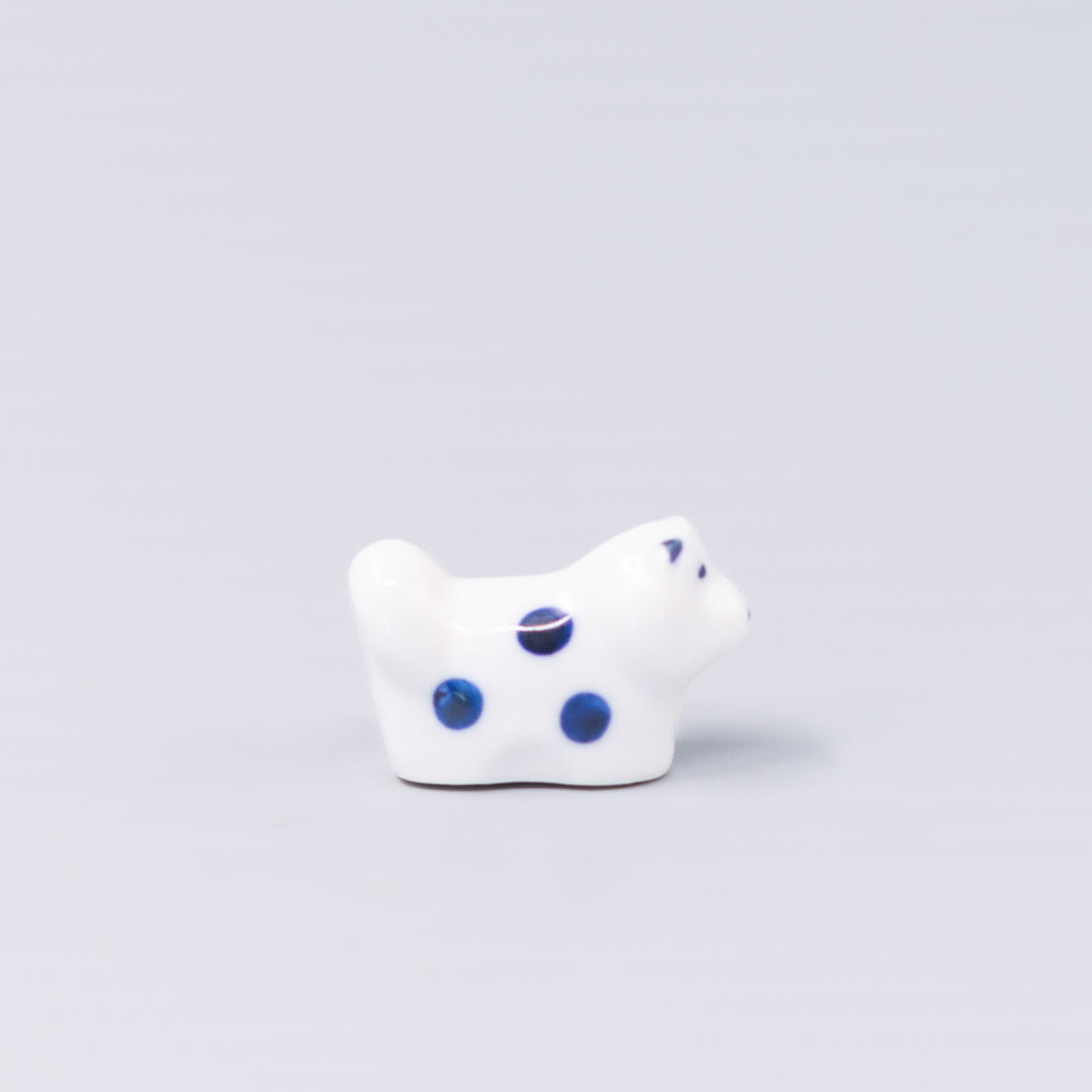 Chopstick Rest Shiba Dog White Navy