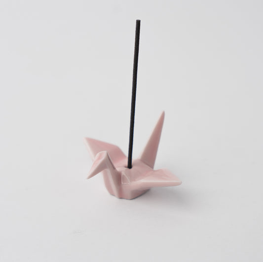 Origami Crane Incense Holder / Pink