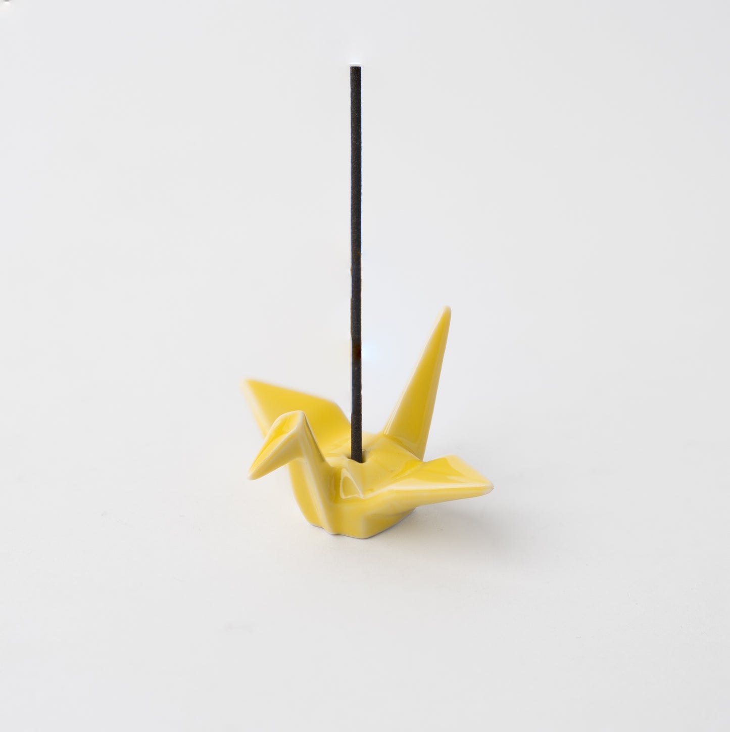 Origami Crane Incense Holder / Yellow