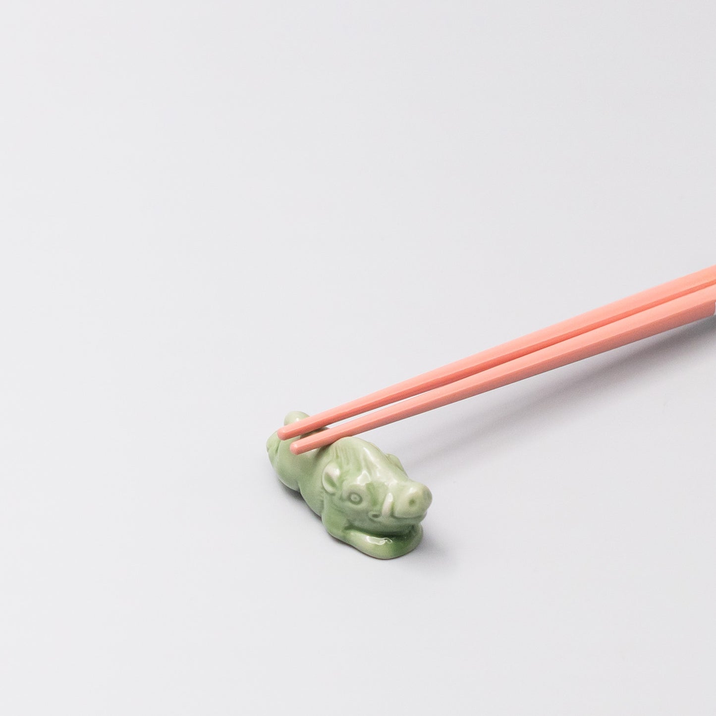 Chopstick Rest Green Boar