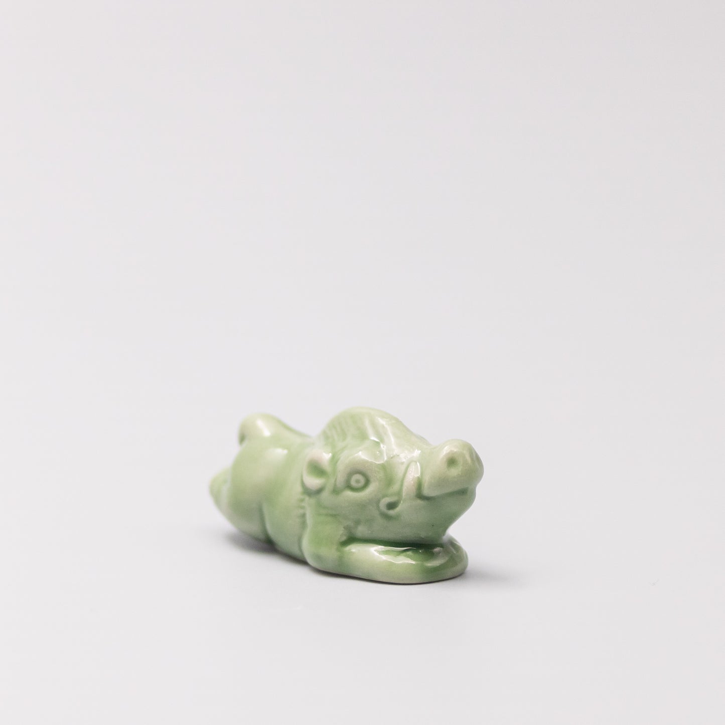 Chopstick Rest Green Boar