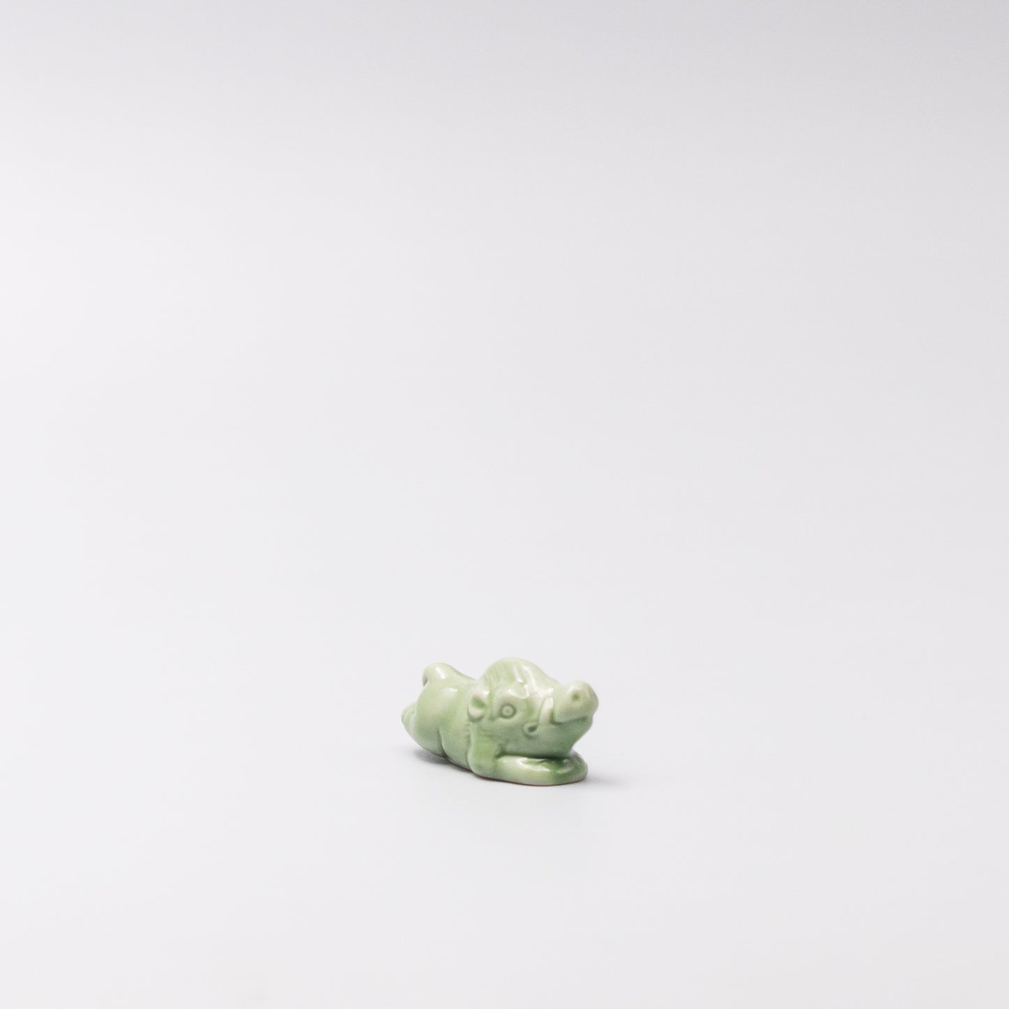 Chopstick Rest Green Boar