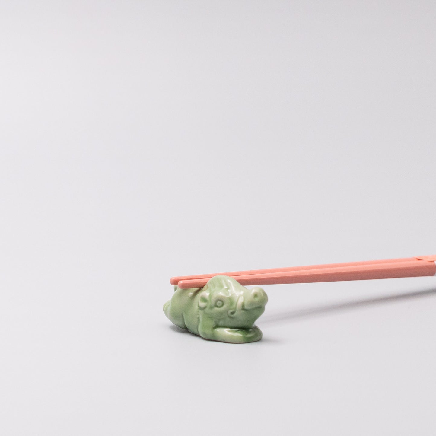 Chopstick Rest Green Boar