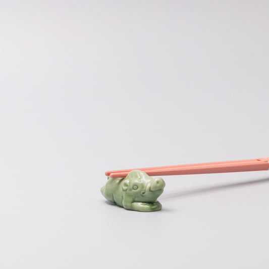Chopstick Rest Green Boar