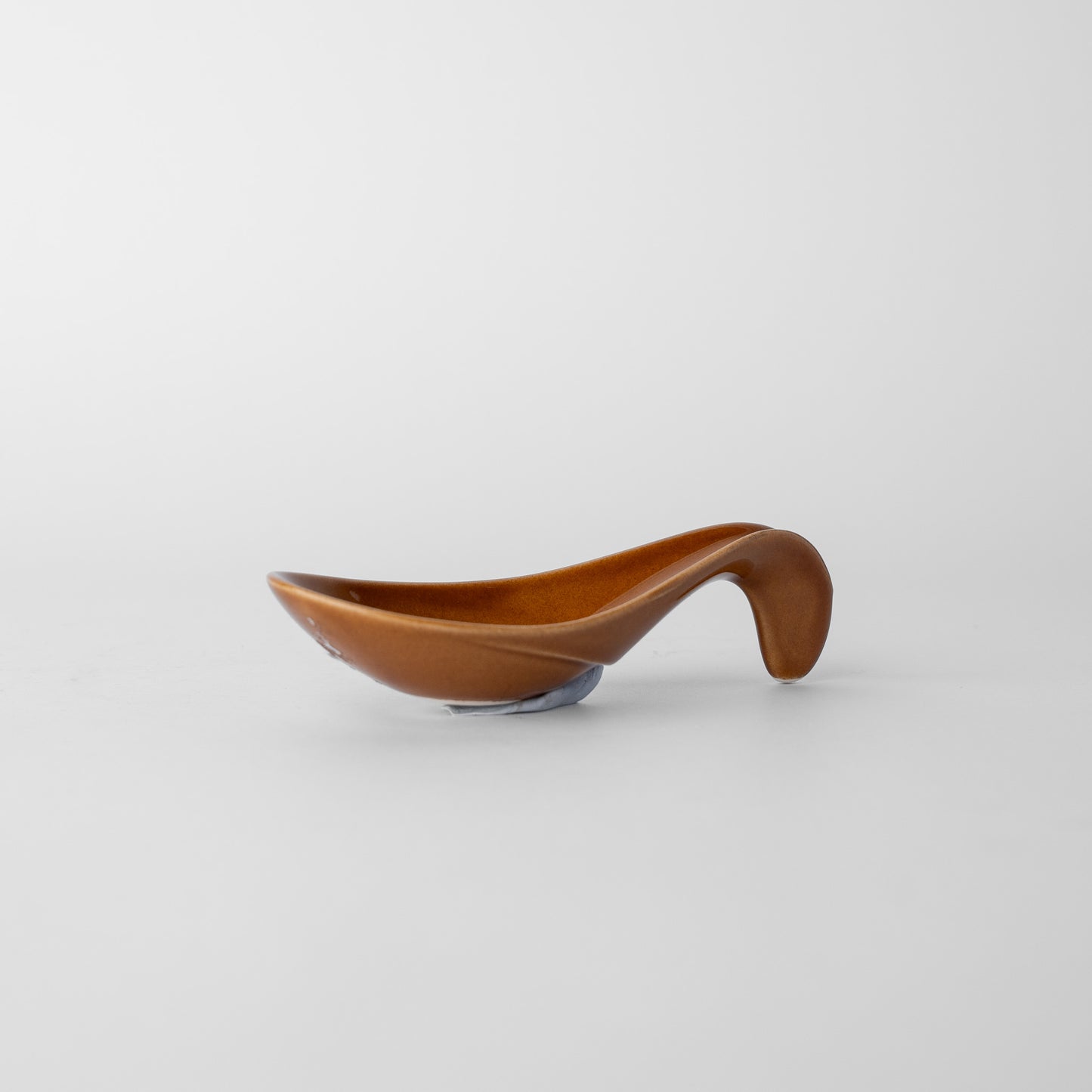 Folded Sauce Dish / Spoon / 12.5cm / Brown / C1716