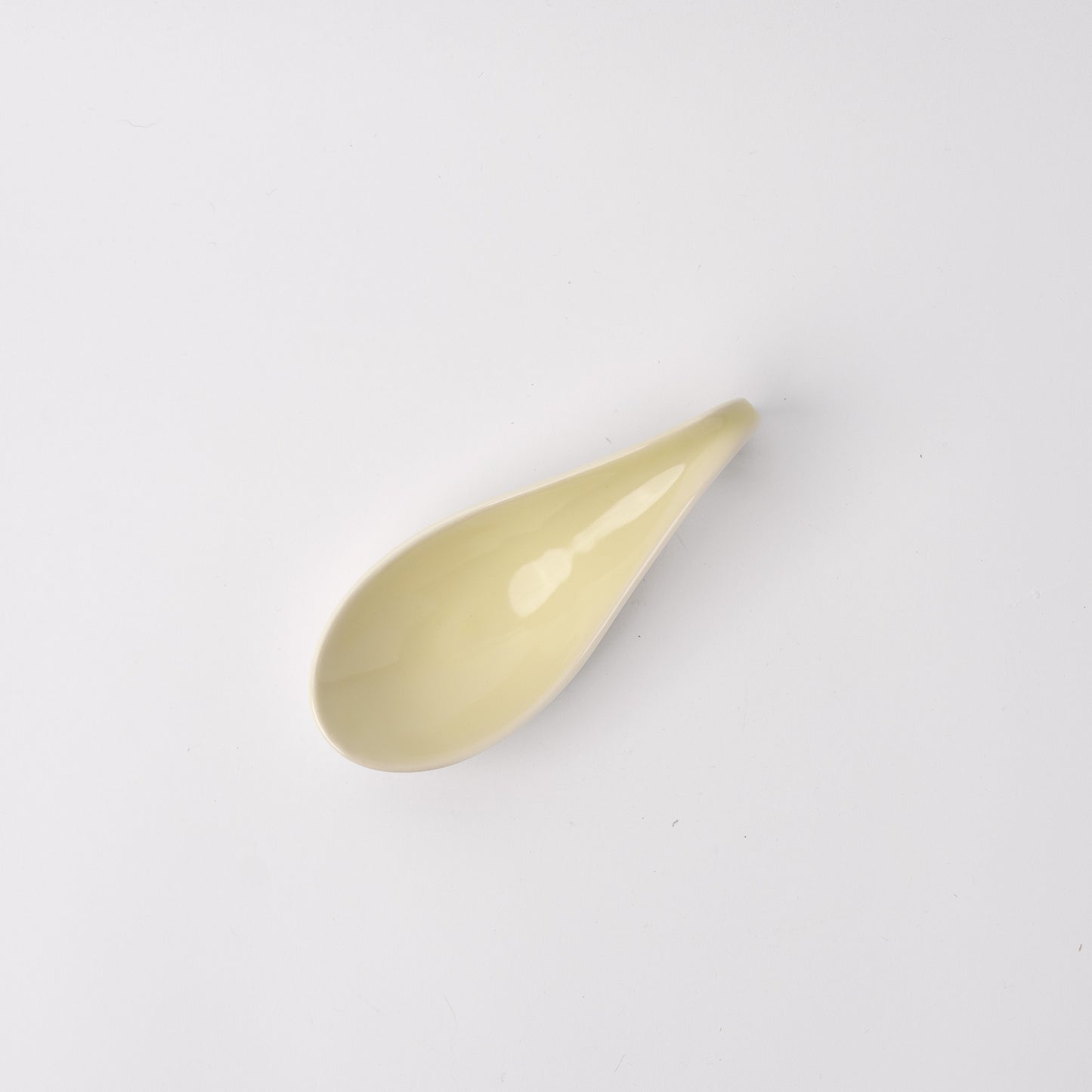 Folded Sauce Dish / Spoon / 12.5cm / Yellow Green / C1717