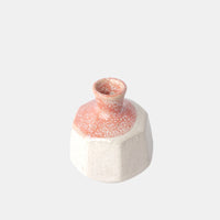 Vase Small Coral Octagon