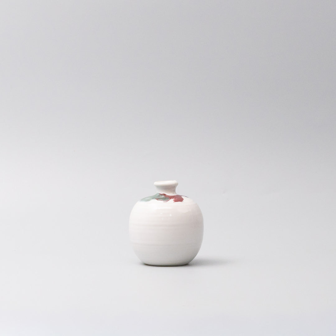 Vase Small Tricolor White Round