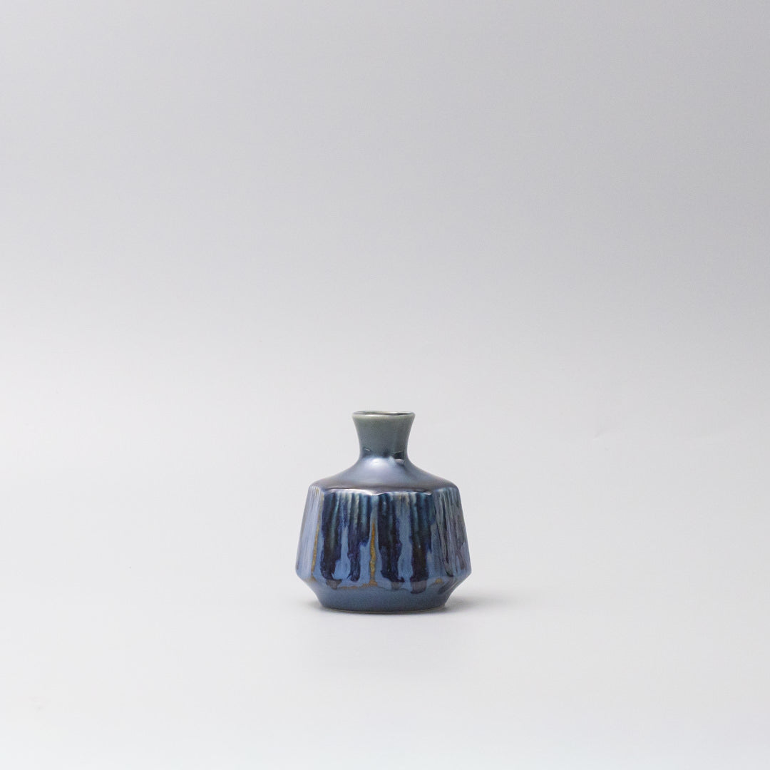 Vase Small Blue Ridge Octagon