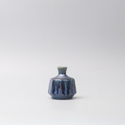 Vase Small Blue Ridge Octagon