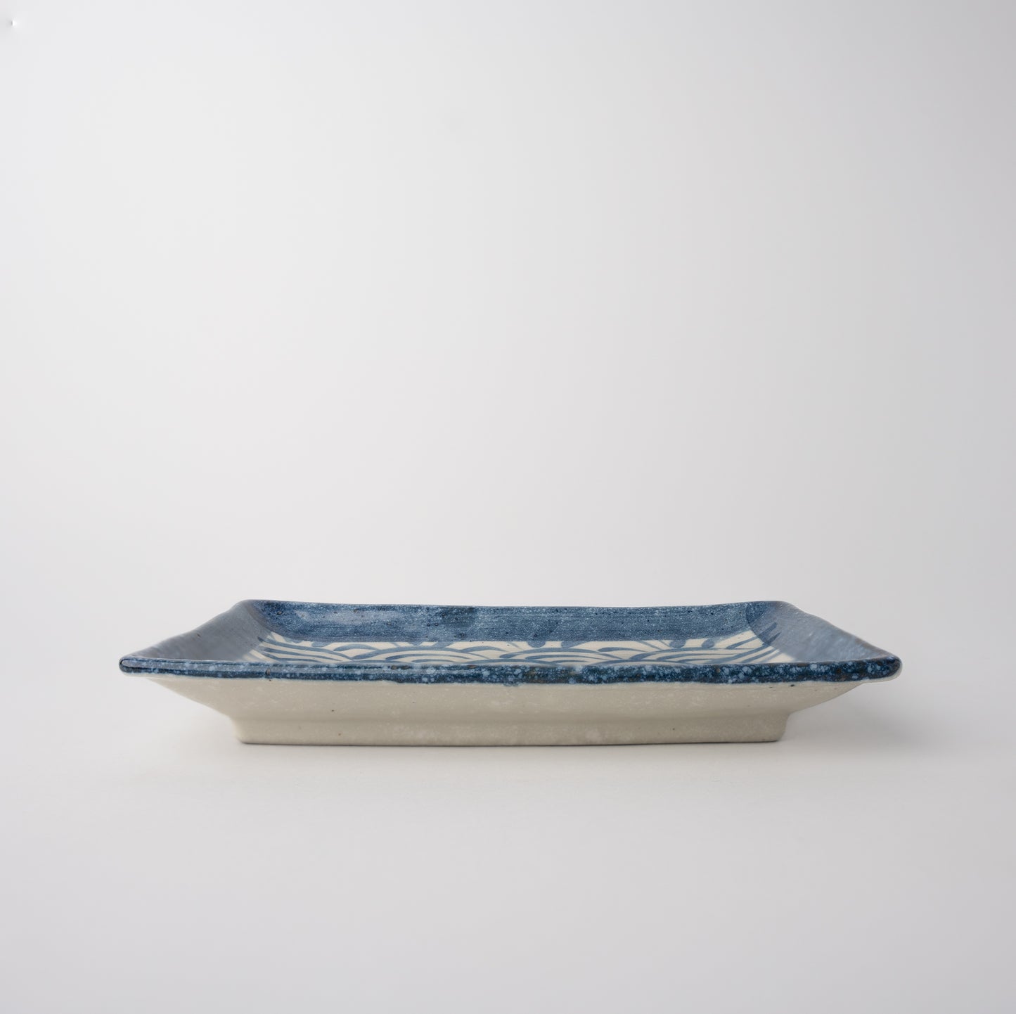 Sushi Plate 22 cm /  Blue Wave Design