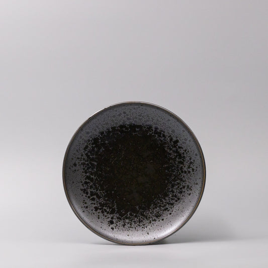 Side Plate 19.5cm Black Pearl Glaze - Made In Japan | Japanese Tableware