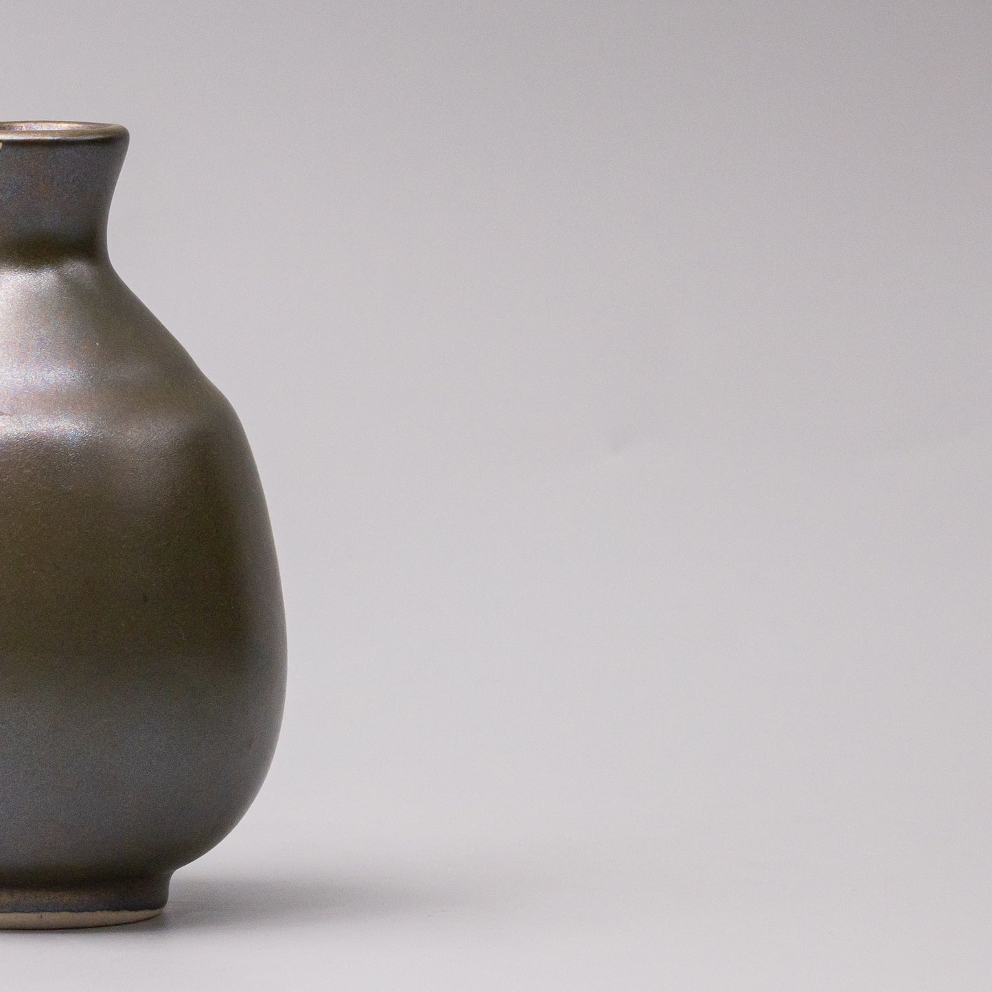 Sake Jug 8cm 275ml Olive Lustre Glaze