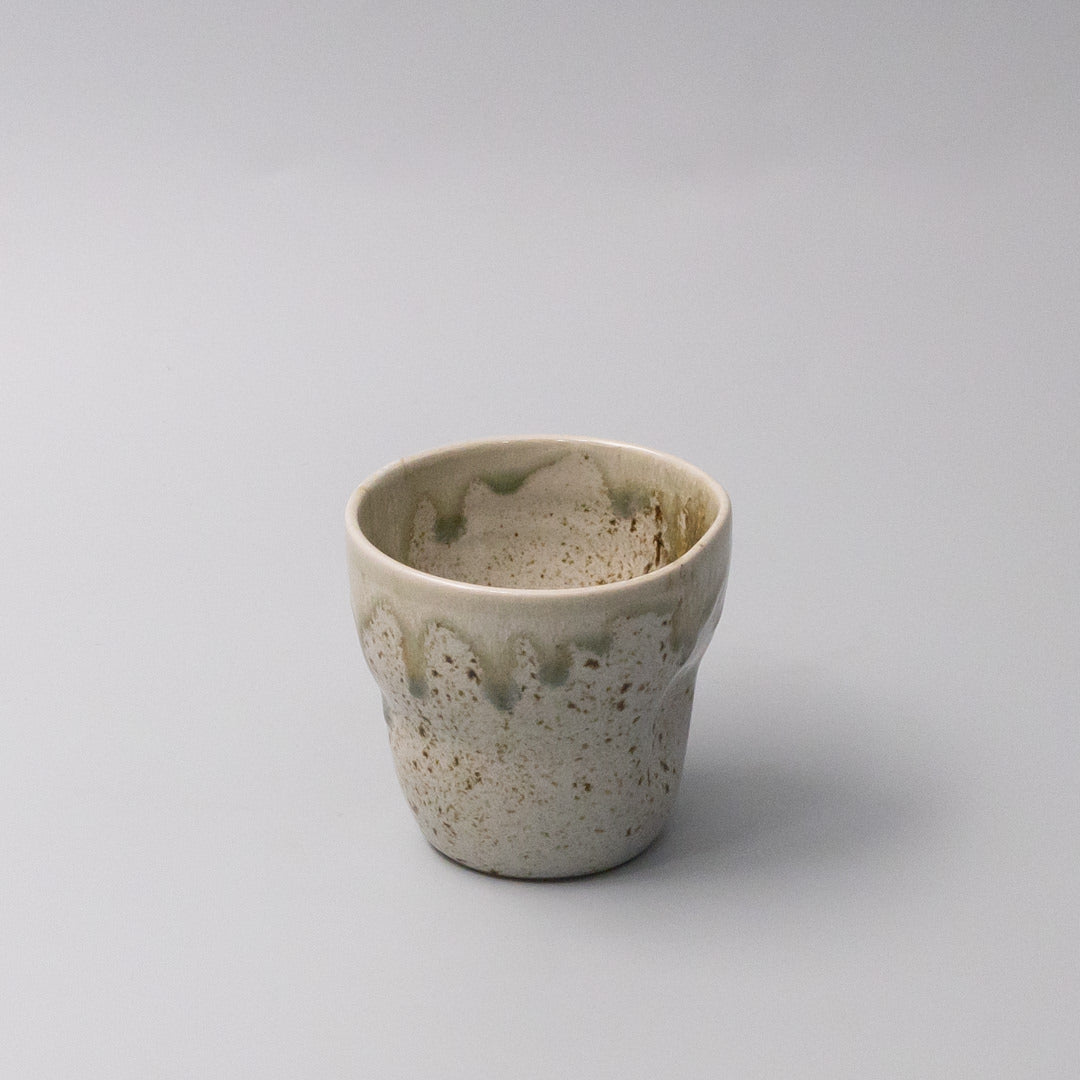 Mug Yunomi 280ml Light Green Drip Glaze