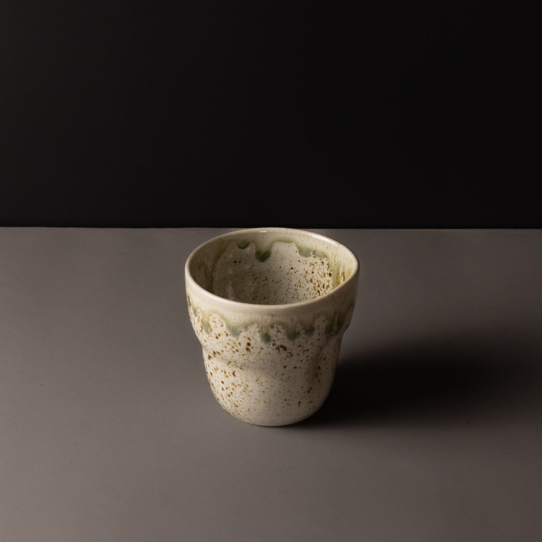 Mug Yunomi 280ml Light Green Drip Glaze