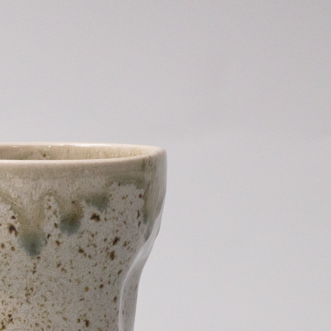 Mug Yunomi 280ml Light Green Drip Glaze