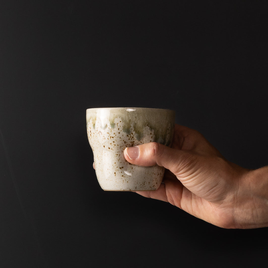 Mug Yunomi 280ml Light Green Drip Glaze