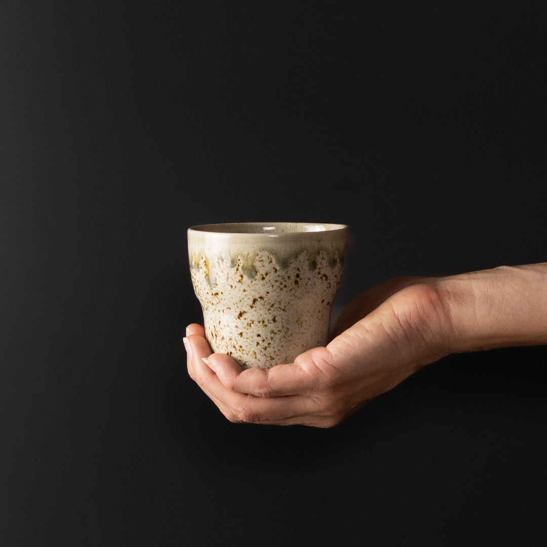 Mug Yunomi 280ml Light Green Drip Glaze