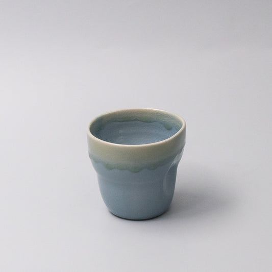 Mug Yunomi 280ml Crazed Blue Glaze