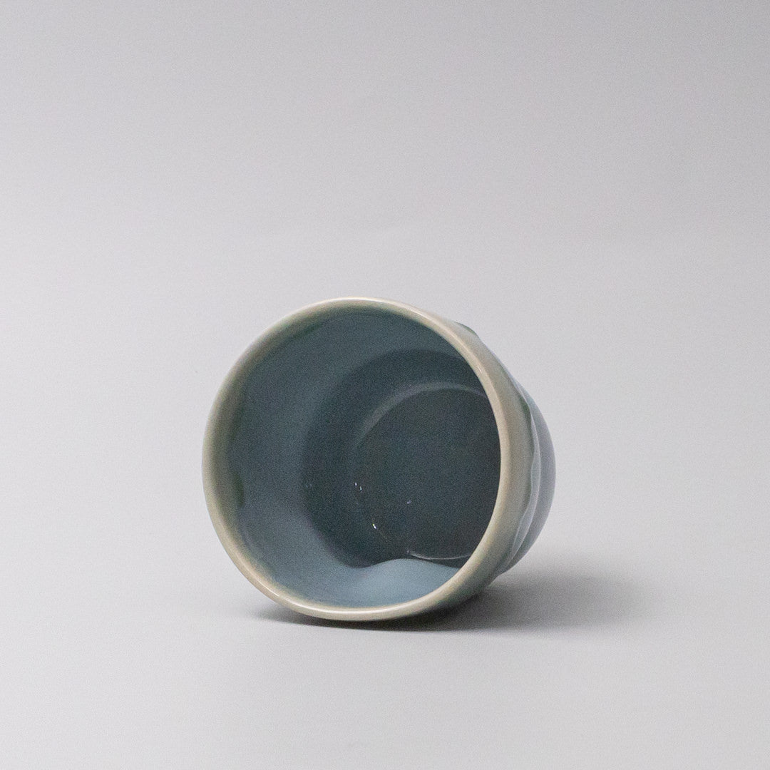 Mug Yunomi 280ml Crazed Blue Glaze
