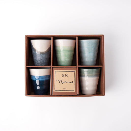 Gift Set Five Cups 250 ml / Seascape