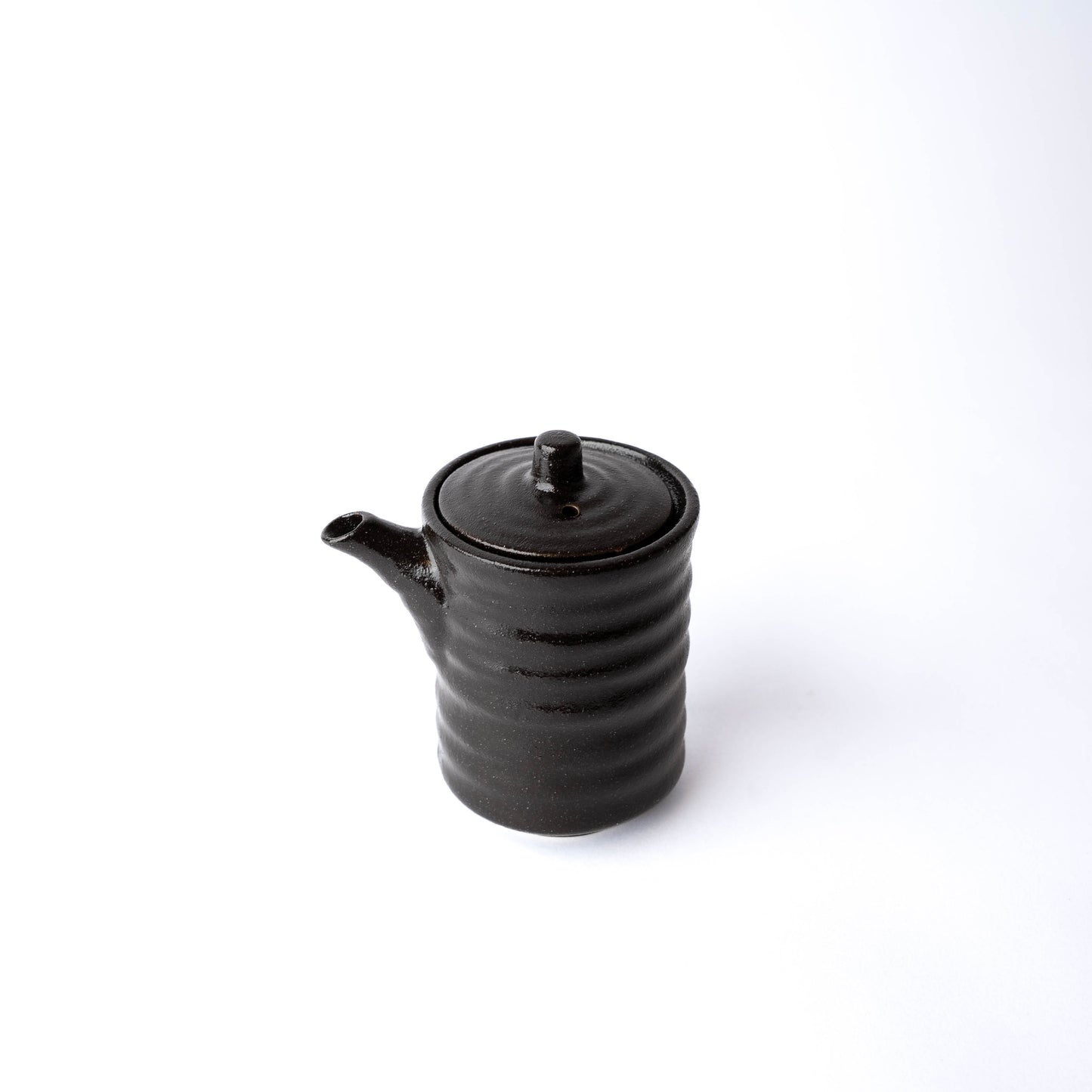 Soy Pot 170ml, Black Ribbed