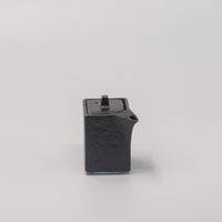 Soy Pot Squared 165ml Textured Black Glaze