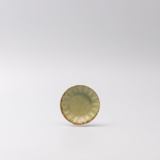 Sauce Dish 8cm Sunburst Lime Fade Glaze